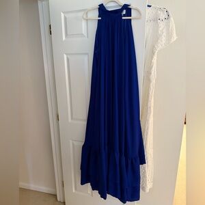 Elegant Blue Maxi Dress
